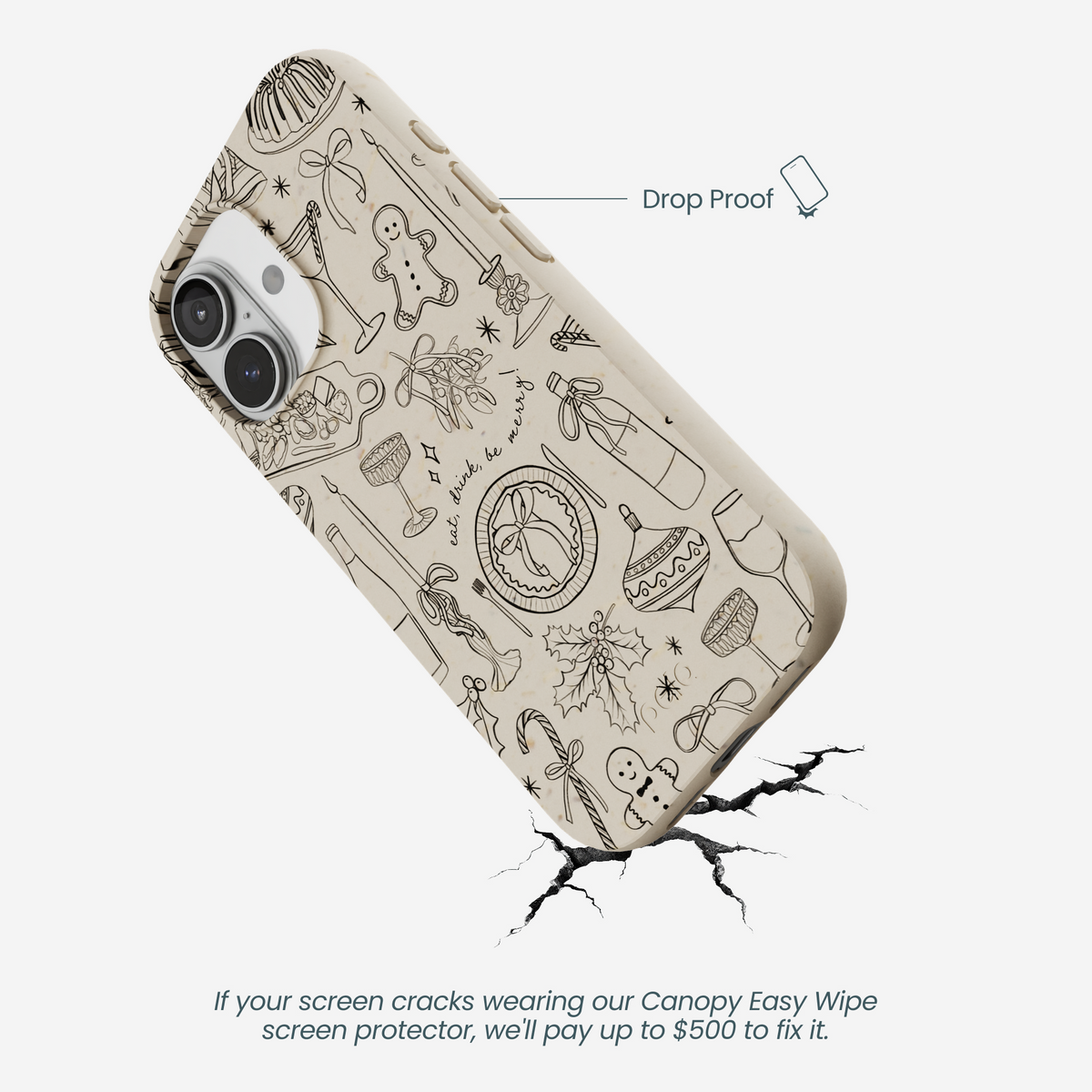 London Fog Holiday Dinner Party iPhone 17 Case
