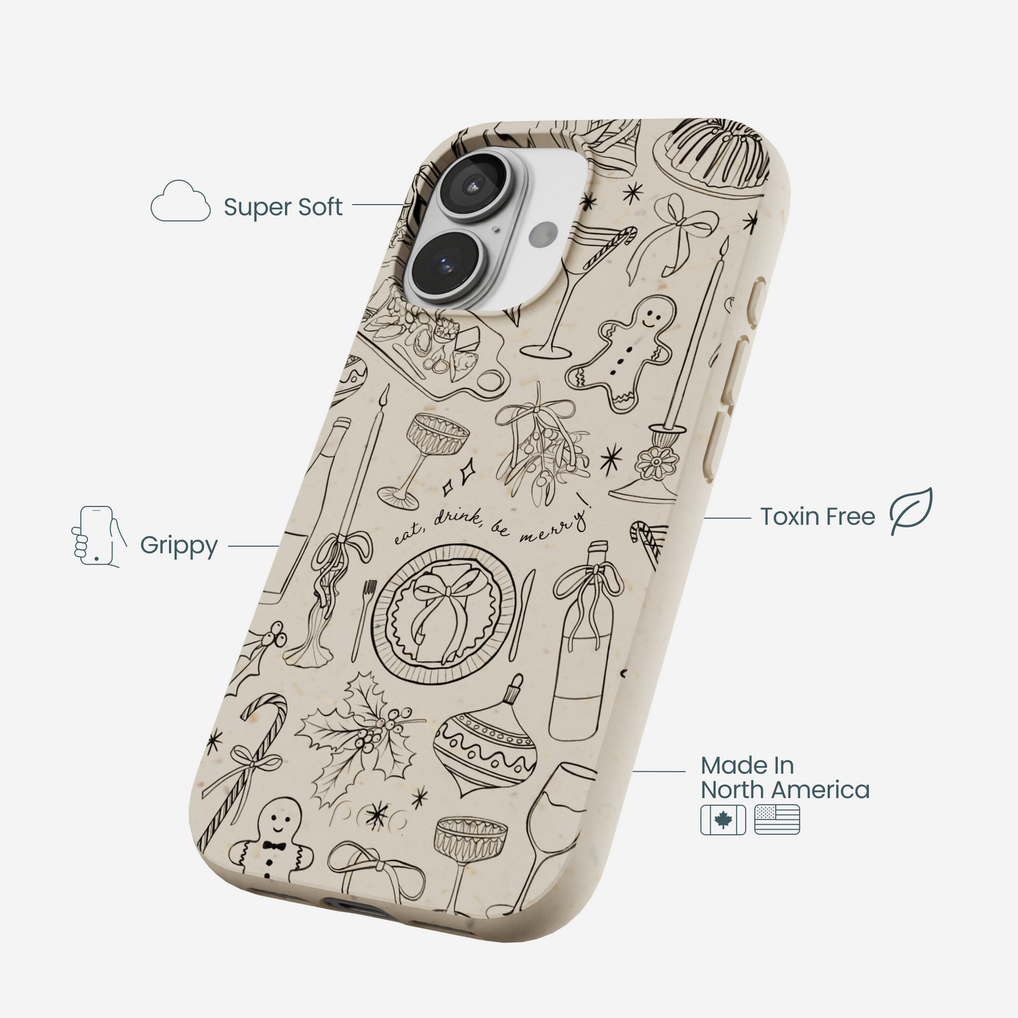 London Fog Holiday Dinner Party iPhone 17 Case