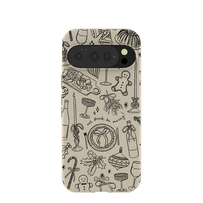 London Fog Holiday Dinner Party Google Pixel 10/10 Pro Case