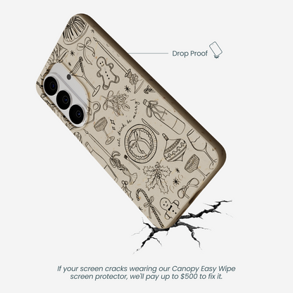 London Fog Holiday Dinner Party Samsung Galaxy S26 Case
