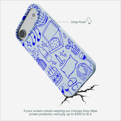 Powder Blue Home for Midnight iPhone Air Case