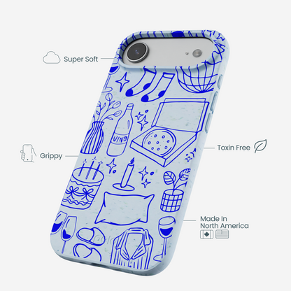 Powder Blue Home for Midnight iPhone Air Case