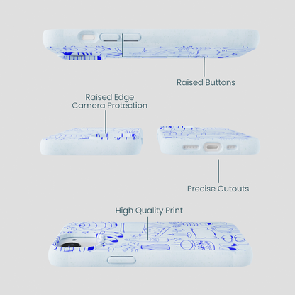 Powder Blue Home for Midnight iPhone 16e/17e Case