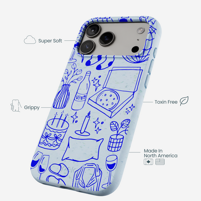 Powder Blue Home for Midnight iPhone 17 Pro Max Case