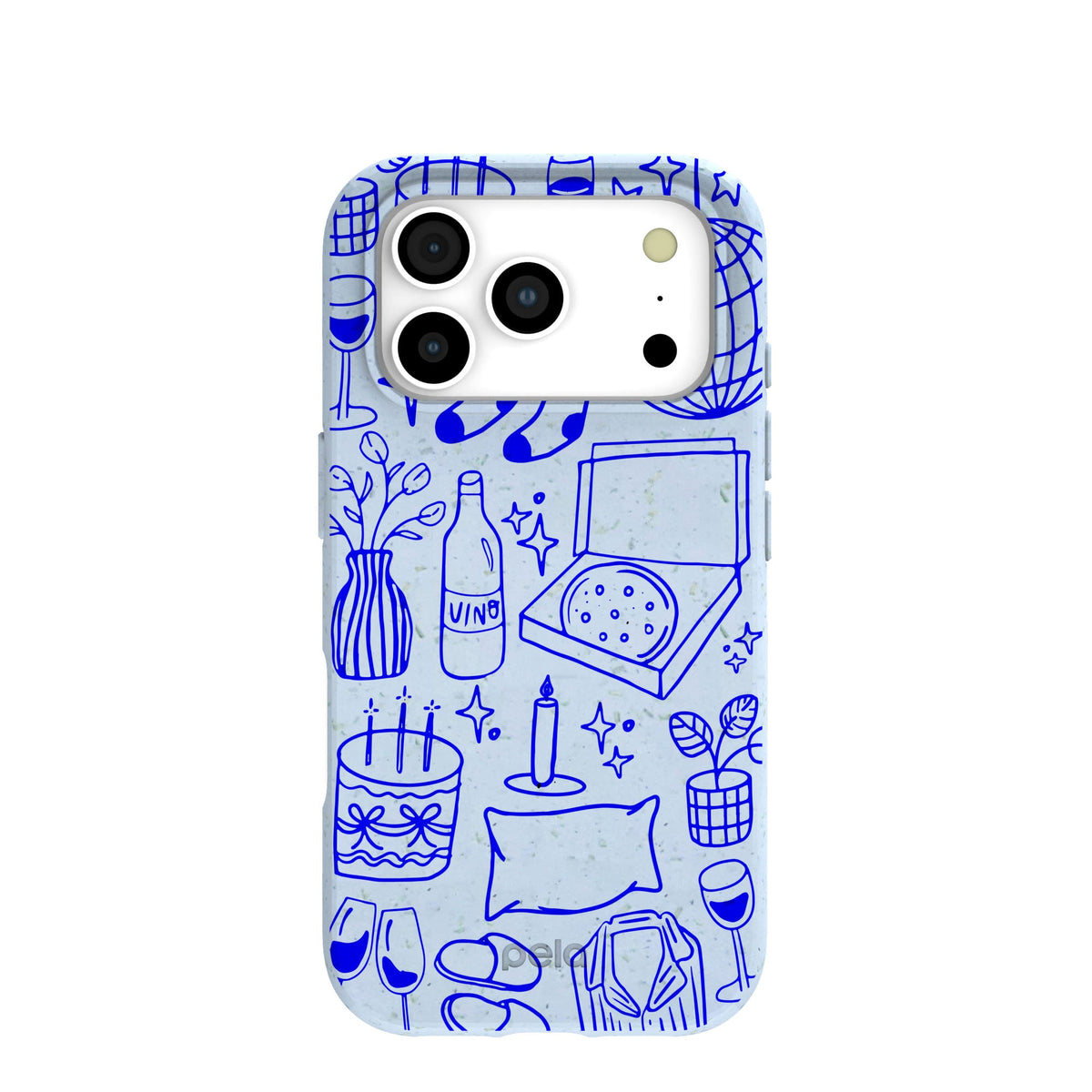 Powder Blue Home for Midnight iPhone 17 Pro Case