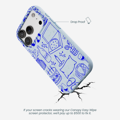 Powder Blue Home for Midnight iPhone 17 Pro Case