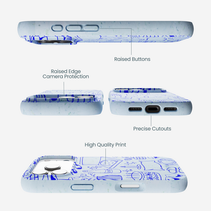 Powder Blue Home for Midnight iPhone 17 Pro Case