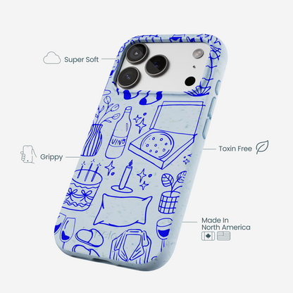 Powder Blue Home for Midnight iPhone 17 Pro Case