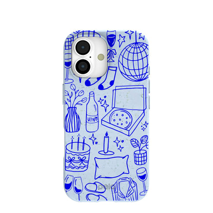Powder Blue Home for Midnight iPhone 17 Case