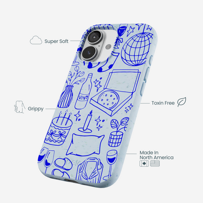 Powder Blue Home for Midnight iPhone 17 Case
