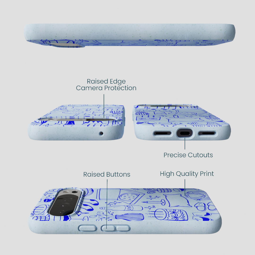 Powder Blue Home for Midnight Google Pixel 10 Pro XL Case