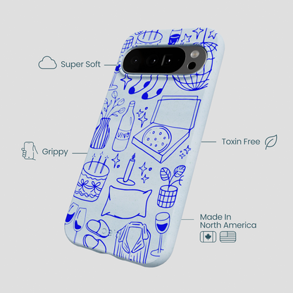 Powder Blue Home for Midnight Google Pixel 10 Pro XL Case