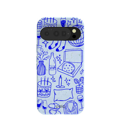 Powder Blue Home for Midnight Google Pixel 10/10 Pro Case