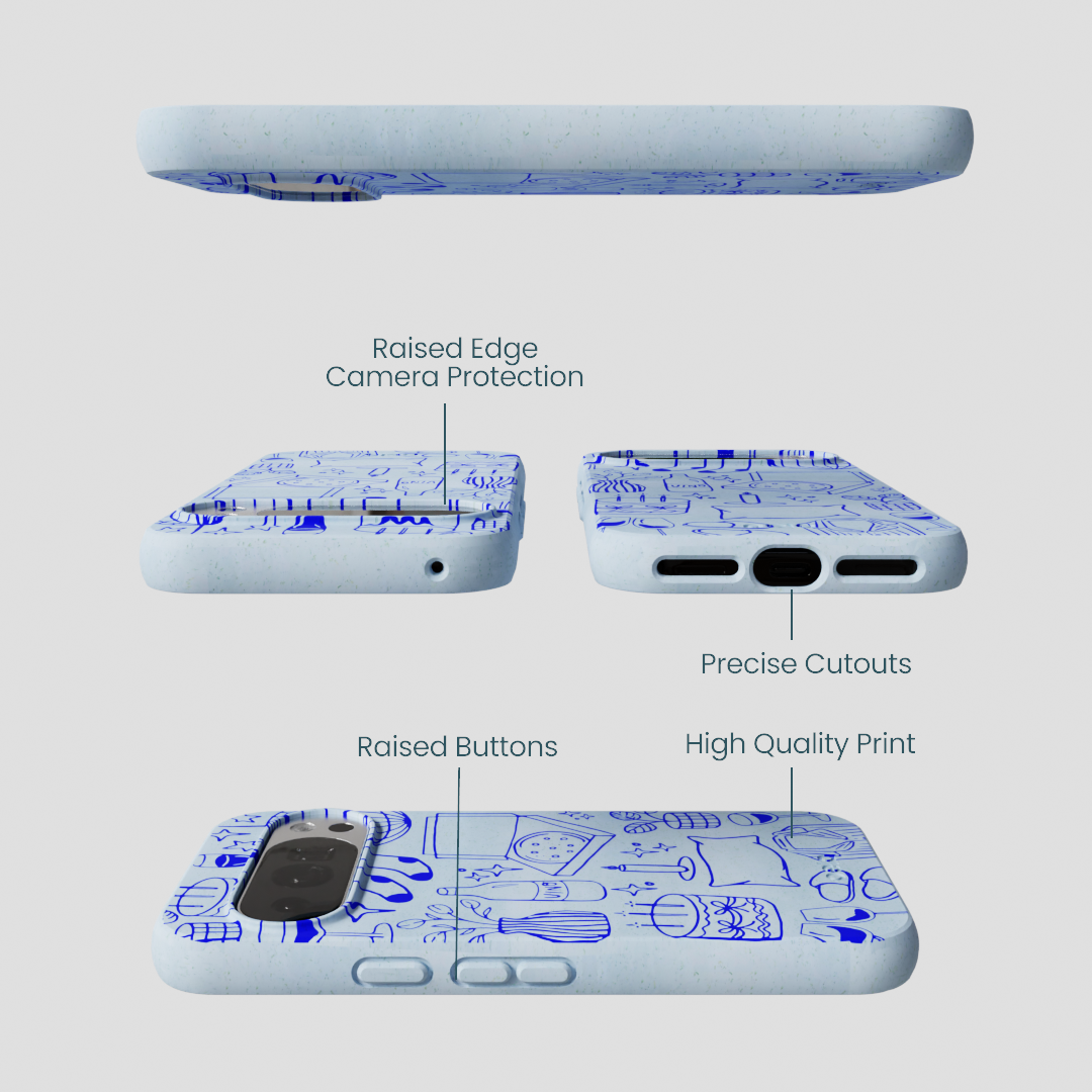 Powder Blue Home for Midnight Google Pixel 10/10 Pro Case