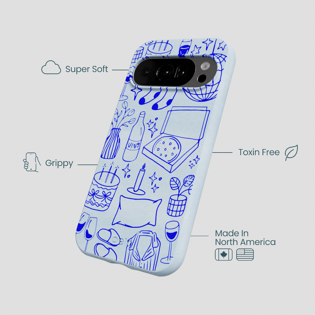 Powder Blue Home for Midnight Google Pixel 10/10 Pro Case