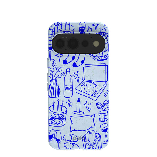 Powder Blue Home for Midnight Google Pixel 11 Pro Case