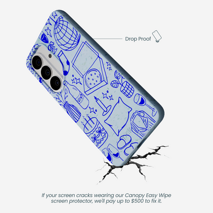 Powder Blue Home for Midnight Samsung Galaxy S26 Case