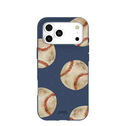 Navy Blue Home Run iPhone 17 Pro Max Case