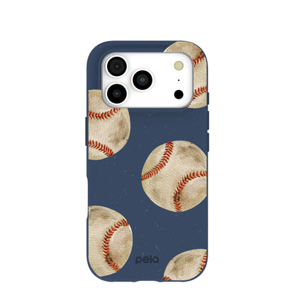 Navy Blue Home Run iPhone 17 Pro Case