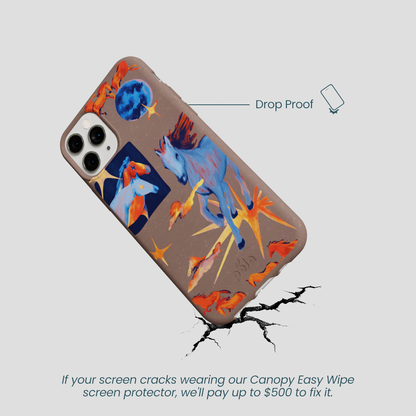 Chocolate Brown Horse Dreamers iPhone 11 Pro Case