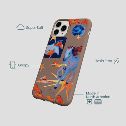 Chocolate Brown Horse Dreamers iPhone 11 Pro Case