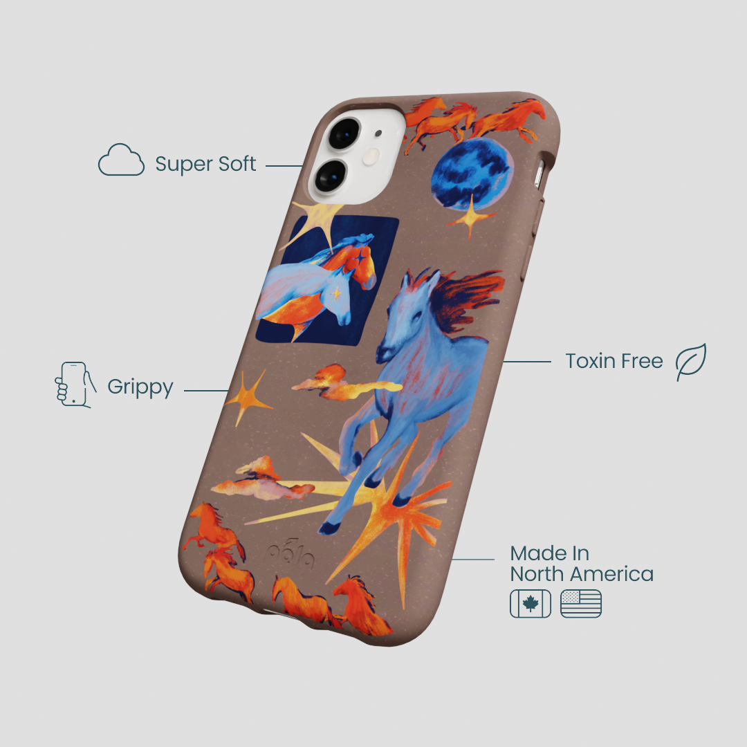 Chocolate Brown Horse Dreamers iPhone 11 Case