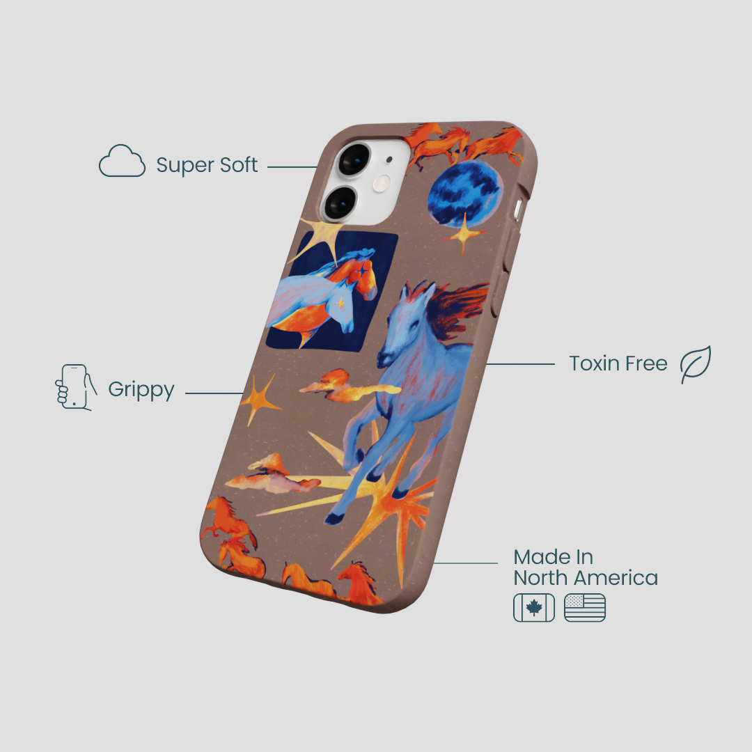 Chocolate Brown Horse Dreamers iPhone 12 Mini Case