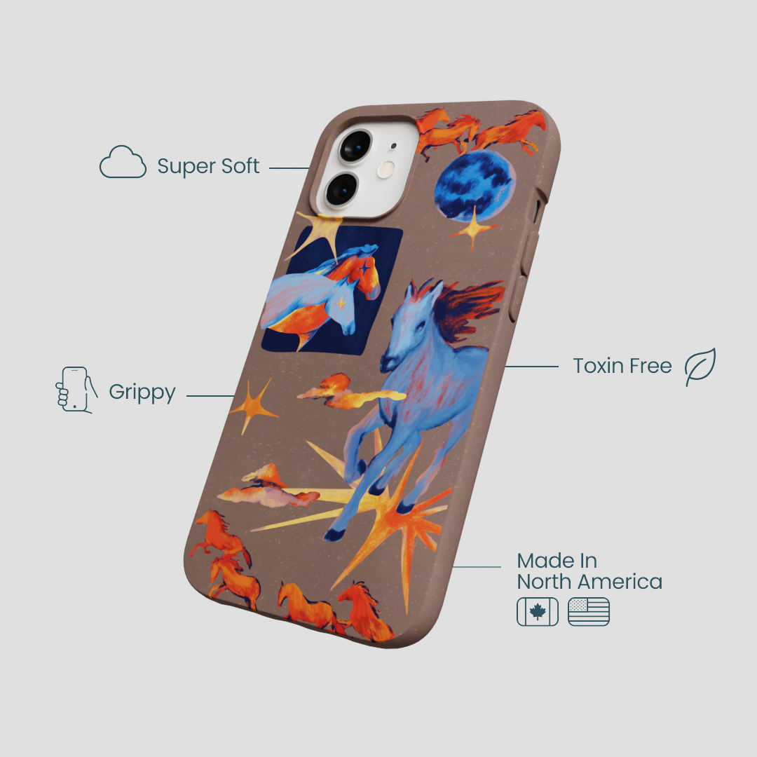 Chocolate Brown Horse Dreamers iPhone 12/ iPhone 12 Pro Case