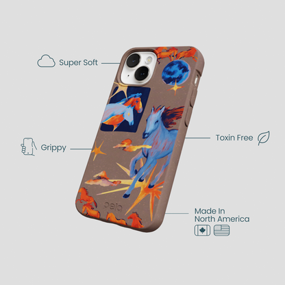 Chocolate Brown Horse Dreamers iPhone 13 Mini Case