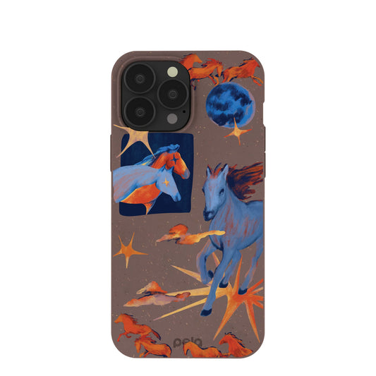Chocolate Brown Horse Dreamers iPhone 13 Pro Max Case