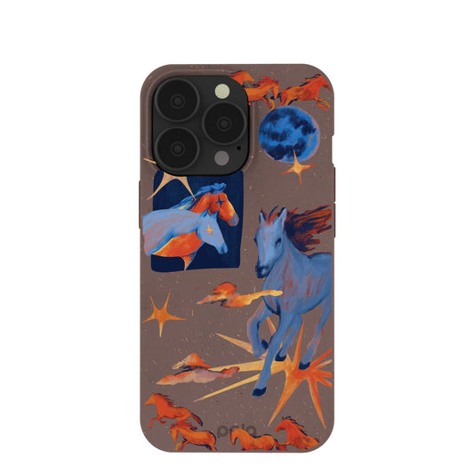 Chocolate Brown Horse Dreamers iPhone 13 Pro Case