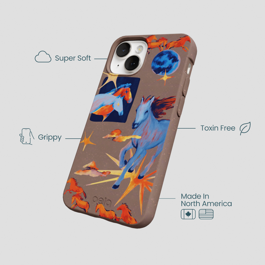Chocolate Brown Horse Dreamers iPhone 13 Case