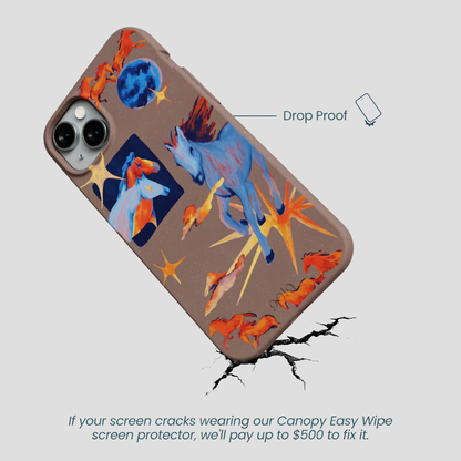 Chocolate Brown Horse Dreamers iPhone 14 Plus Case