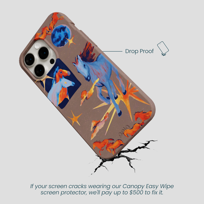 Chocolate Brown Horse Dreamers iPhone 14 Pro Max Case