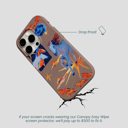 Chocolate Brown Horse Dreamers iPhone 14 Pro Case