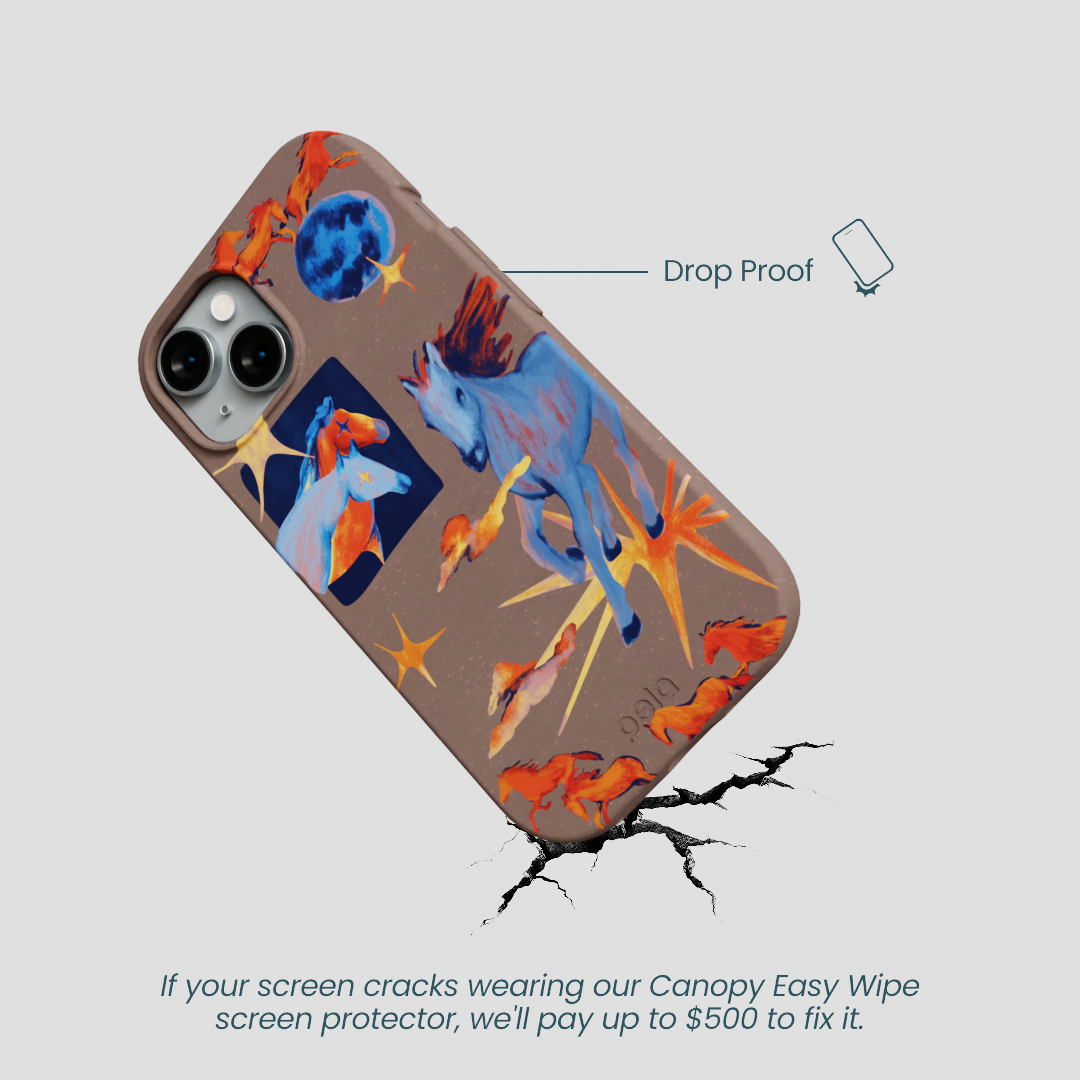 Chocolate Brown Horse Dreamers iPhone 14 Case