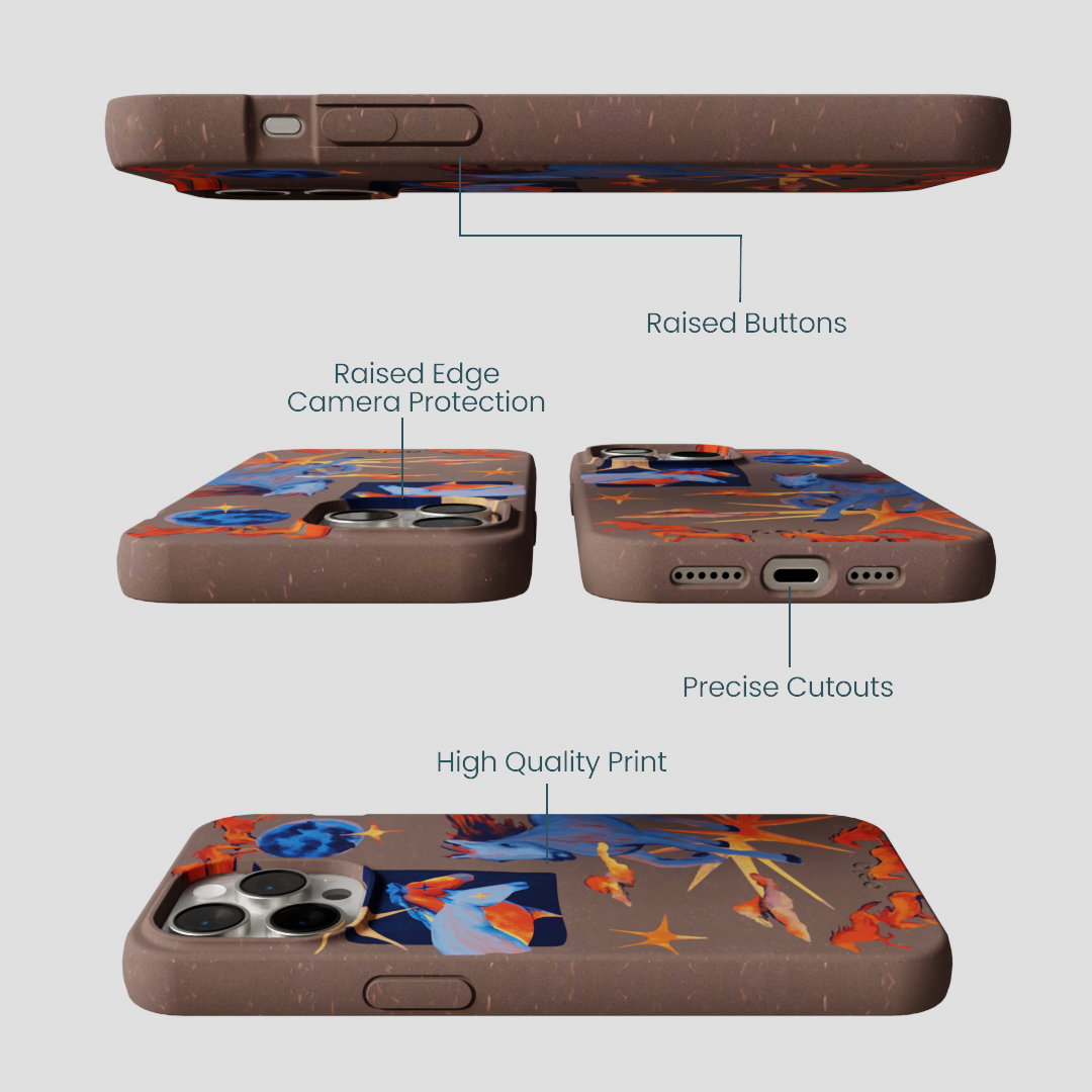 Chocolate Brown Horse Dreamers iPhone 15 Pro Max Case