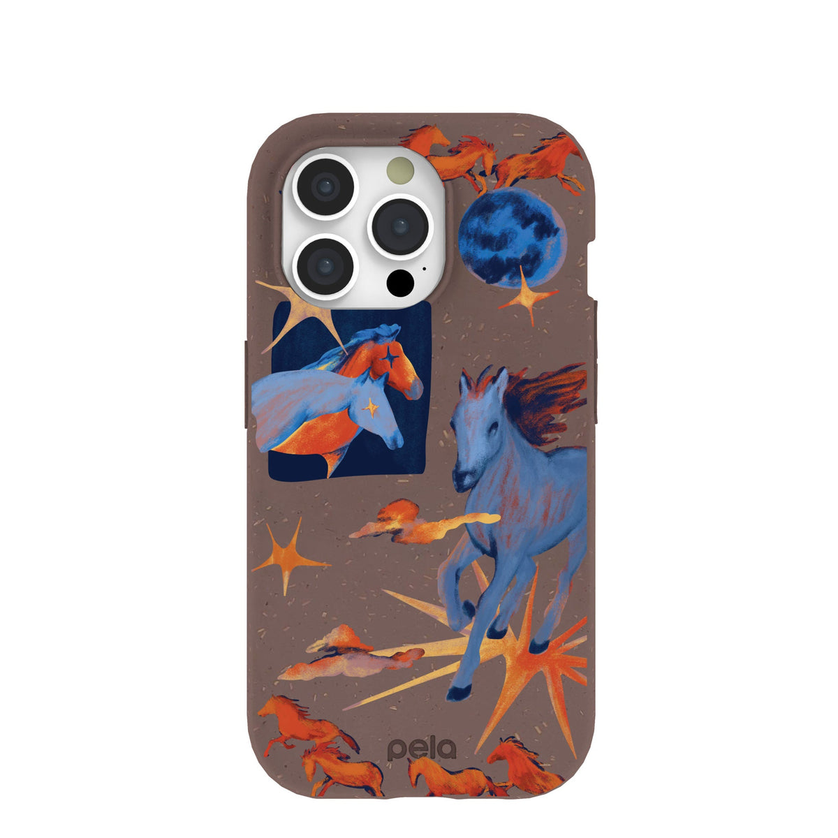 Chocolate Brown Horse Dreamers iPhone 15 Pro Case