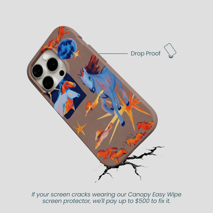 Chocolate Brown Horse Dreamers iPhone 15 Pro Case