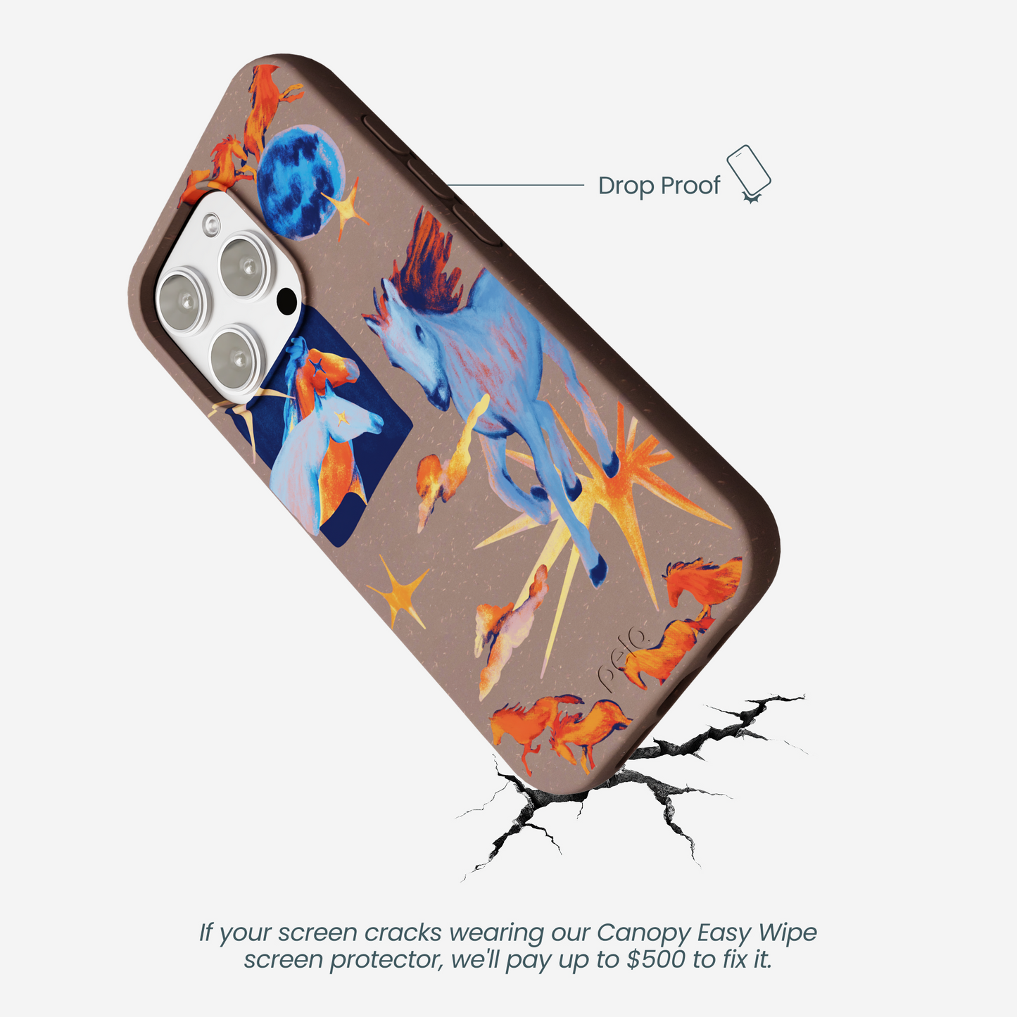 Chocolate Brown Horse Dreamers iPhone 16 Pro Max Case