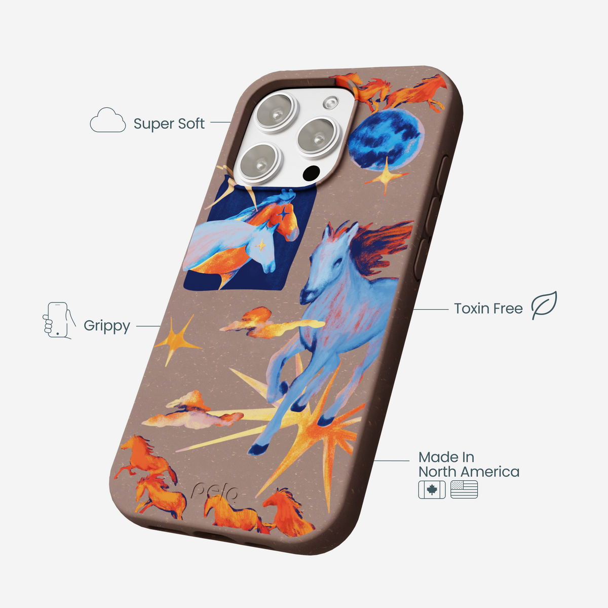 Chocolate Brown Horse Dreamers iPhone 16 Pro Max Case
