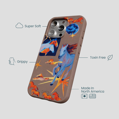 Chocolate Brown Horse Dreamers iPhone 16 Pro Case