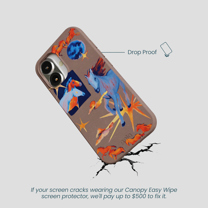Chocolate Brown Horse Dreamers iPhone 16 Case