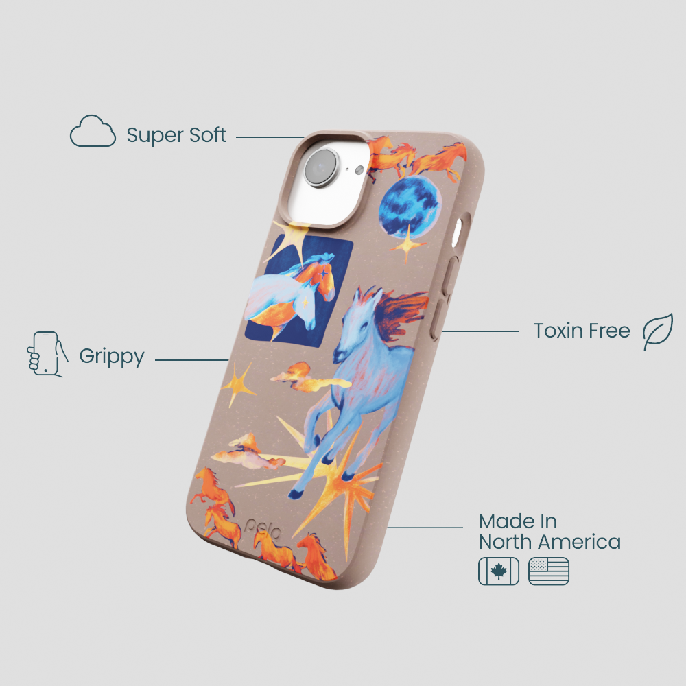 Chocolate Brown Horse Dreamers iPhone 16e/17e Case