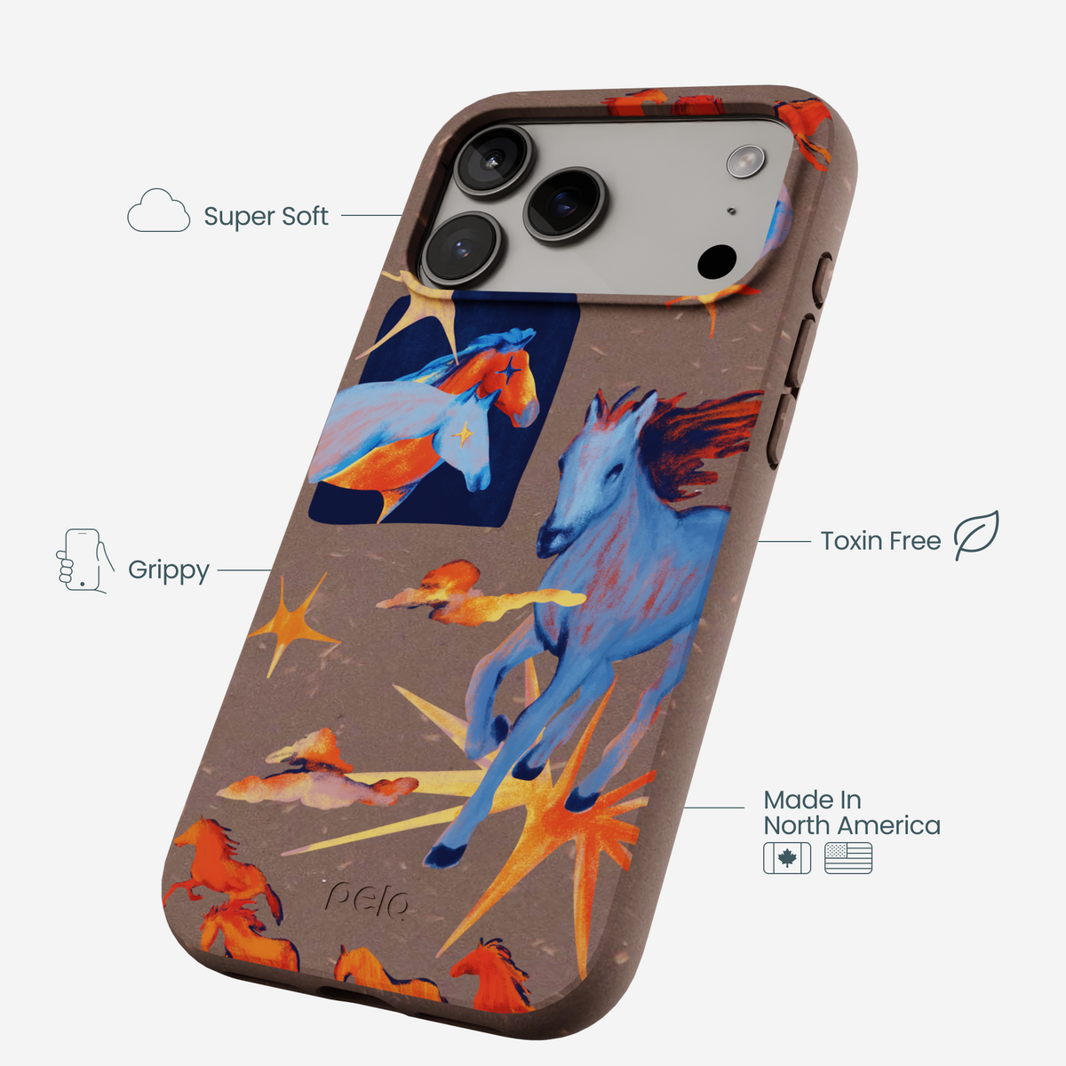 Chocolate Brown Horse Dreamers iPhone 17 Pro Max Case