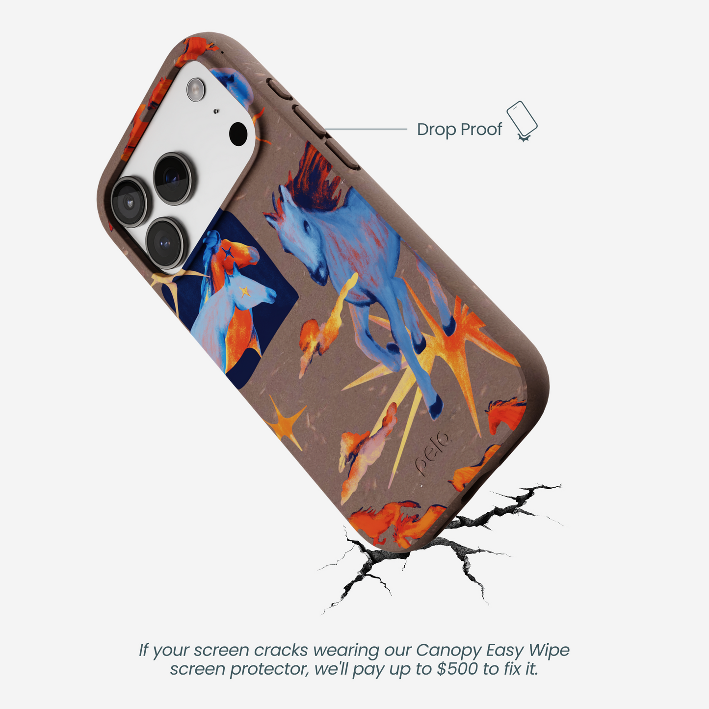 Chocolate Brown Horse Dreamers iPhone 17 Pro Case