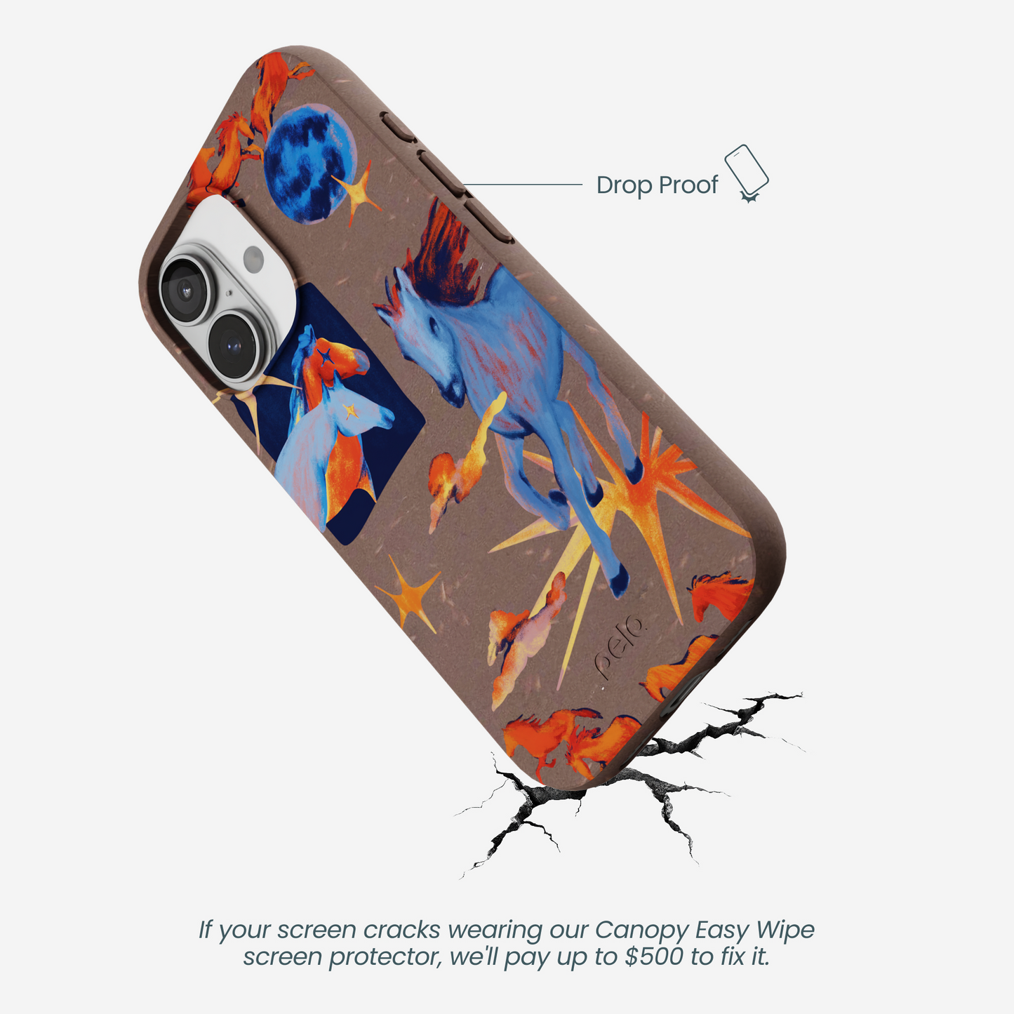 Chocolate Brown Horse Dreamers iPhone 17 Case