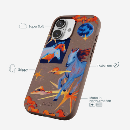 Chocolate Brown Horse Dreamers iPhone 17 Case