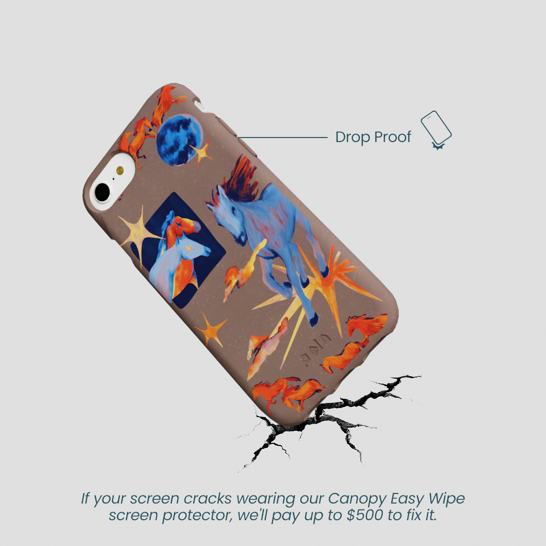 Chocolate Brown Horse Dreamers iPhone 6/6s/7/8/SE Case