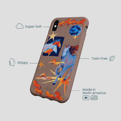 Chocolate Brown Horse Dreamers iPhone XR Case